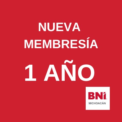 [NM1A] Nueva Membresía Capítulo BNI (1 año)