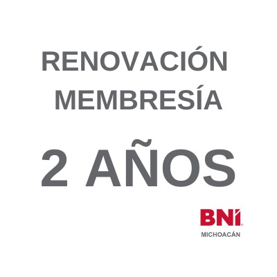 [RM2A] Renovación de Membresía Capítulo BNI (2 años)